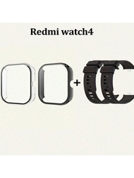 4入組保護套和手錶帶套裝,適用於redmi 4 Watch,包含2個不同顏色的保護套和2條手錶帶