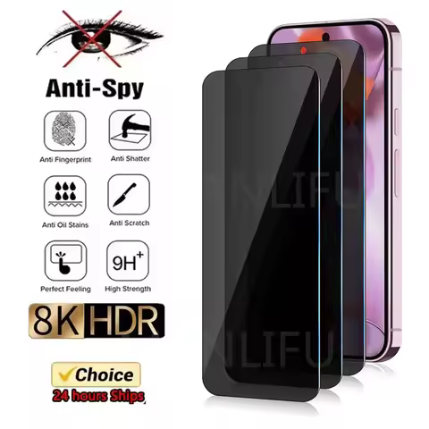 3D Full Cover Anti Spy Tempered Glass For Google Pixe 9 Pro XL Privacy Screen protector for Google P