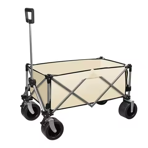 Camping trolley Outdoor folding camp cart Stall camping trolley