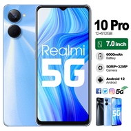 Realmi 10 สมาร์ทโฟน 12GB+512GB โทรศัพท์มือถือ 4G 5G Hd กล้อง Wifi รองรับ 2 ซิมการ์ด