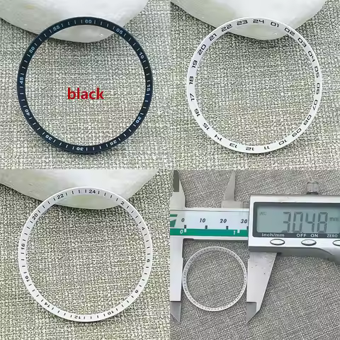 30.5mm SKX007 Watch Chapter Ring Fits SKX007 SKX009 SRPD Watch Case NH35 NH36 Movement Men's Watch P