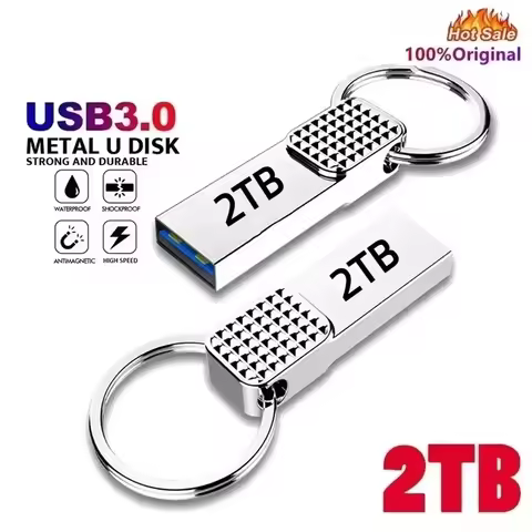 New USB 2.0 Flash Drive Metal High-Speed Pen Drive 1TB 2TB Waterproof Type-C USB Pen Drive For Compu
