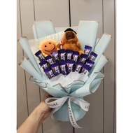 Graduation Capybara bouquet with chocolates