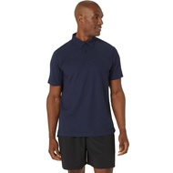 ASICS :  2031E473.402 ASICS SPIRAL EMBROIDERY POLO-SHIRTS MEN เสื้อคอกลมผู้ชาย ของแท้