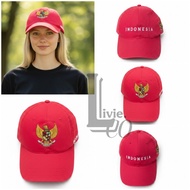 Independence Hat| Garuda Indonesia Style Embroidered Baseball Cap INDONESIA GARUDA