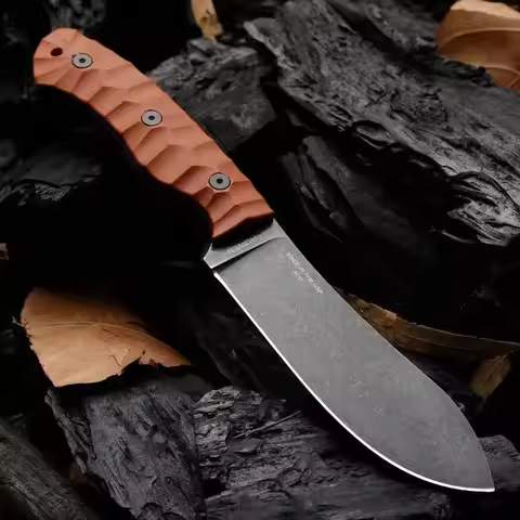 ESEE- JG5 Rowen High Hardness Outdoor Straight Knife with Sheath, Tactical Survival Fixed Blade Knif