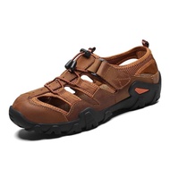 2024 Beachwalk Genuine Leather Sandals For Men Outdoor Summer Beach Shoes Islander Slippers for Men 