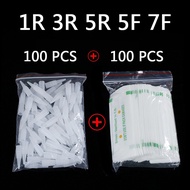 100Pcs 1R/3R/5R/3F/5F Traditional Machine Caps and PMU for Permanent Makeup Eyebrow Eyeliner Lips Ta