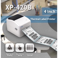 【FULL SET】 Xprinter 420B Thermal Printer USB Bluetooth Printer for iOS Android MAC