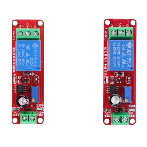 NE555 Monostable Switch Delay Board 0~10S Car Start Delay Switch Board 5/12V Pulse Generation Duty C