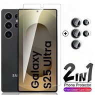 2in1 Glass Protective Film For Samsung Galaxy S25 S24 Ultra Plus S24+ S25+ S25Plus S25Ultra 5G 9H HD