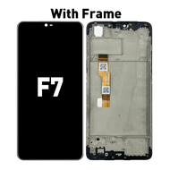 LCD with FRAME for OPPO F7 Compatible For ORIGINAL LCD Skrin Touch Screen Replacement