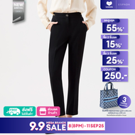 ESPADA กางเกงทรงสลิม ผู้หญิง สีดำ | Slim Trousers | 04872