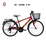 LA Bicycle จักรยานแม่บ้าน รุ่น SPARK 26” 6 Speed