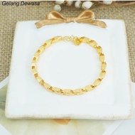 375 Gold Plated Rice Bracelet | Women's Bracelets