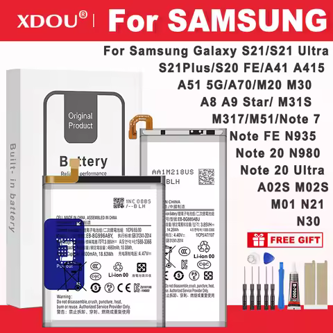 XDOU Brand New Battery For Samsung For Samsung Galaxy S21/S21 Ultra/S21Plus/S20 FE/A41/A51 5G/A70/No