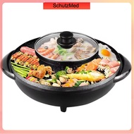 BBQ Grill & Steamboat Hot Pot 2 IN 1 BBQ Grill & Steamboat Hot Pot Shabu Electric Smokeless Non Stic