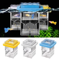 CEASI Fish Breeder Box, Detachable  Frame Aquarium Breeder Feeder, Durable Square Isolation Floating