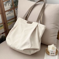 Muji Design All-Match Commuting Lazy Canvas Tote Bag Built Simple Leisure Art Student Shoulder Bag