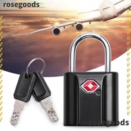 ROSEGOODS1 TSA Customs Lock, Security Tool with Key Luggage Lock, Anti-Theft Padlock Cabinet Locker Travel Bag Lock Travel