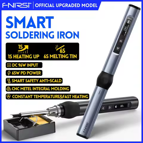 FNIRSI HS-01 Smart Electric Soldering Iron PD 65W Adjustable Constant Temperature Fast Heat Portable