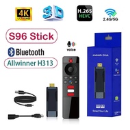 S96 Smart TV Stick Android 10 TV Box BT 5.0 AllWinner H313 Multimedia Player WiFi 2.4G/5G TV Box 9IH