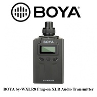 BOYA by-WXLR8 Plug-on XLR Audio Transmitter with LCD Display for by-WM8 Wireless Lavalier Microphone System and 3 Pin XLR Microphone