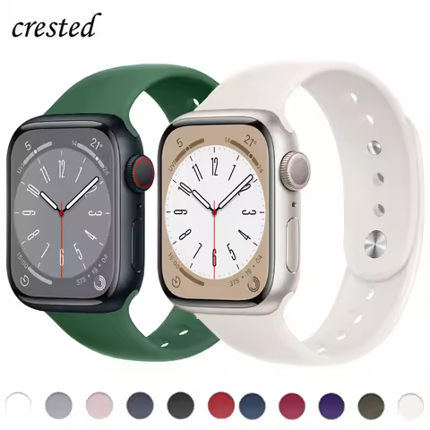 Silicone For Apple Watch Band 44mm 40mm 45mm 41mm 42mm 38mm 49mm 41 44 45 mm Bracelet IWatch Series 