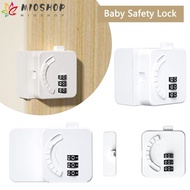 MIOSHOP Baby Safety Lock, Child Protection Strong Fixation Refrigerator Door Lock, Multifunction Digital Password Window Lock Home
