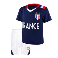 DexMex Kids Soccer Gift Idea #10 M-bappe France Soccer Jersey Youth Blue France Boys Jersey Size 8-1