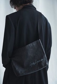 Yohji Yamamoto 山本耀司 皮革 LOGO 簽名 斜背包 肩背包 側背包 單肩包
