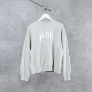 Sweater BALENCIAGA PARIS WHITE SAGE GREEN SWEATSHIRT 100% ORIGINAL