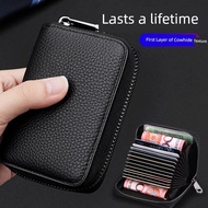 beg duit perempuan beg duit wanita First Layer Cowhide Texture Wallet Ladies High-End 2026 ID Card H