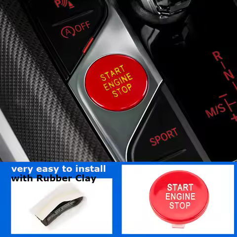 Original Red Car Engine Start Button Replacement M Sport Stop Switch for BMW 1 3 Series F40 G20 X5 G
