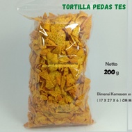 Tortilla Chips Corn Flavor Sambal Balado Tes Snack Kiloan Bulk 200 G