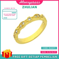 [RG5073] Cincin INFINITI ZHULIAN Gold Plated Ring Jewellery Cincin Zhulian Original Zhulian Ring