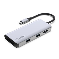 Belkin AVC007btSGY Connect USB-C 5-in-1 Multiport Adapter Hub