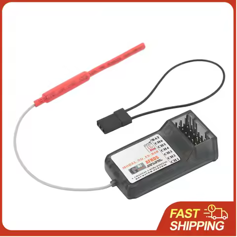FlySky FS-R6B 2.4GHz 6CH RC Receiver for Aircraft & Helicopter, Compatible with I6/TH9X/CT6B Transmi