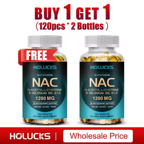NAC Glutathione Food Supplement, Detox & Antioxidant, Anti-Aging, for Liver Health, Immune Support, 