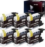 Wolfgray LC75 LC71 LC79 Black Ink Cartridges Compatible with Brother LC75BK LC-75 LC75XL LC75CL XL I