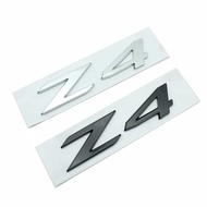 3d ABS Chrome Black Z4 Logo Letters Car Rear Trunk Emblem Badge Decal For Z4 E85 E89 Z4 Sticker Acce