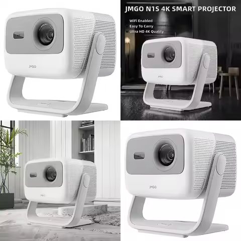 JMGO N1S 4K DLP Triple Color Projector for Android 11 HDR MEMC Smart WiFi Home Theater Portable Proj