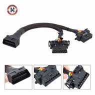 Kabel Sambungan OBD2 OBD 16pin lelaki ke perempuan Untuk ELM 327 Untuk Alat Diagnostik Kereta Auto S