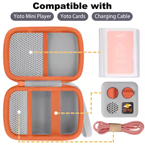 For Yoto Mini (2024 Edition) Player Portable Storage Bag Hard Carrying Case for YotoMini Speaker Yot