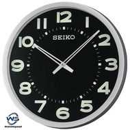 Seiko QXA564S LumiBrite Black Dial Wall Clock