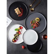 INS-style plate, household ceramic, Japanese-style Western dinner plate, trendy steak plate, high-en