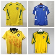 2002 1998 1994 Brazil Home Rivaldo Ronaldinho Retro Jersey Short-Sleeved Shirt