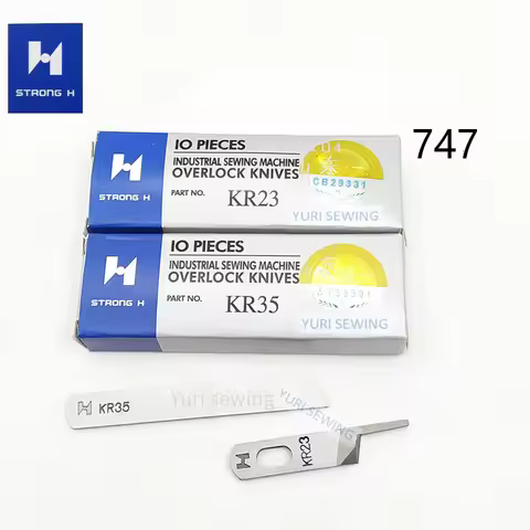 10 piece STRONG H high quality KR35 KR23 upper down knife for siruba 737 747 three wire four wire in