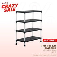 TOYOGO 4-Tier Plastic Shelf Rack (4219-4) – Space-Saving Storage Solution