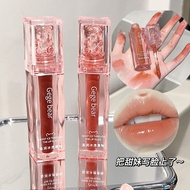 | 【elyss lipmatte】 | ✬Gege bear Gege bear Moisturizing Ice Transparent Lip Gloss Mirror Water Gloss 